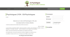 Desktop Screenshot of gs-psychologues.com